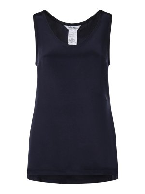 Max Mara: Tops & Tank tops - Silk Crepe De Chine Top