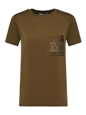 Max Mara: Camisetas - Camiseta - Verde