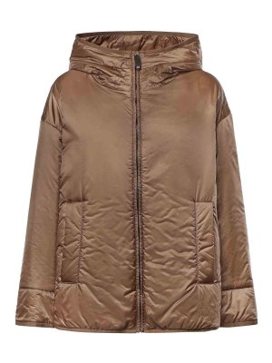 MAX MARA THE CUBE: ダウン・ハイテクジャケット - ダウンジャケット - グレイッシュブラウン