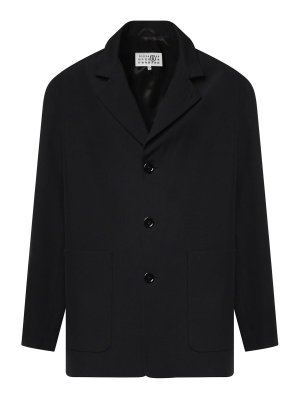 MM6 MAISON MARGIELA: blazers - Wool Blend Jacket