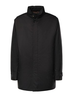 MOORER: knee length coats - Reis-Ads Coat In Technical Fabric
