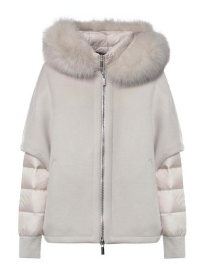 MOORER: padded jackets - Pegaso-Cwr Wool And Cashmere Down Jacket