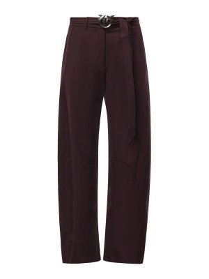 Pinko: Pantalons casual - Pantalons Décontractés - Bordeaux