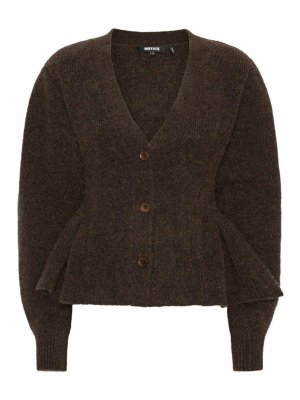 ROTATE Birger Christensen: Cardigans - Cardigan - Dunkelbraun