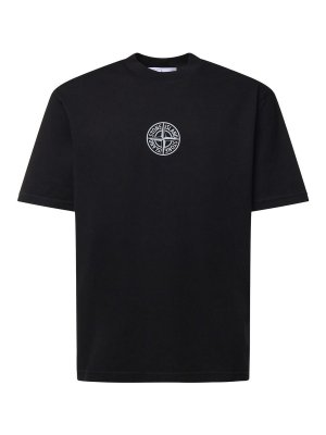 STONE ISLAND: t-shirts - Cotton T-Shirt With Logo