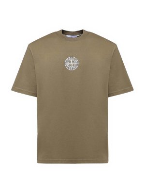 STONE ISLAND: t-shirts - Cotton T-Shirt With Logo