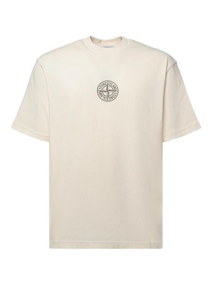 STONE ISLAND: t-shirts - Cotton T-Shirt With Logo