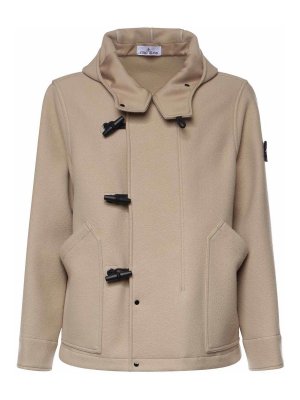 STONE ISLAND: Parkas - Parka - Beige