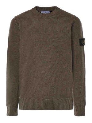 STONE ISLAND: Pull col rond - Pull Col Rond - Vert