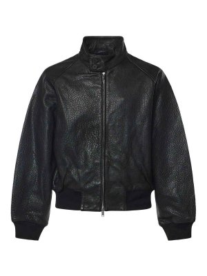 STUDIO NICHOLSON: Lederjacken - Lederjacke - Schwarz