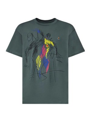 VIVIENNE WESTWOOD: t-shirts - Printed Cotton T-Shirt