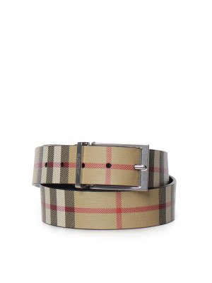 BURBERRY: belts - Reversible Check Belt