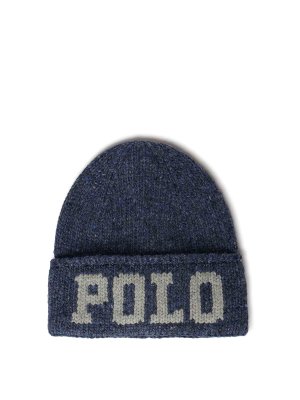 POLO RALPH LAUREN: berretti - Berretto in misto lana con patch logo