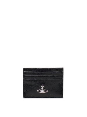 VIVIENNE WESTWOOD: wallets & purses - Flat Card Holder With Logo