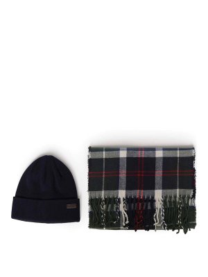 BARBOUR: hats & caps - Swinton Hat And Galingale Scarf Gift Set