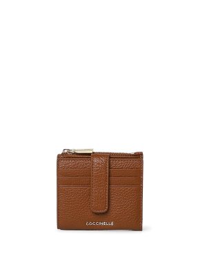 COCCINELLE: wallets & purses - Metallic Medium Leather Wallet