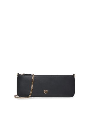 Pinko: wallets & purses - New Horizontal Medium Leather Shoulder Clutch