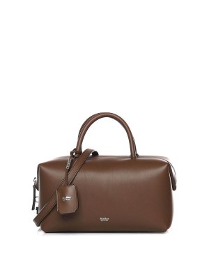 Max Mara: cross body bags - Medium Leather Satchel Bag