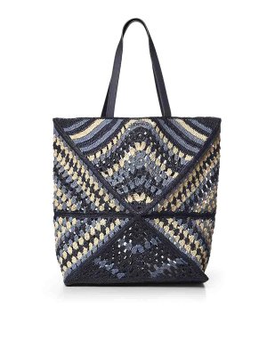 LOEWE: Handtaschen - Shopper - Blau