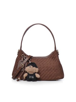 v°73: Schultertaschen - Schultertasche - Dunkelbraun