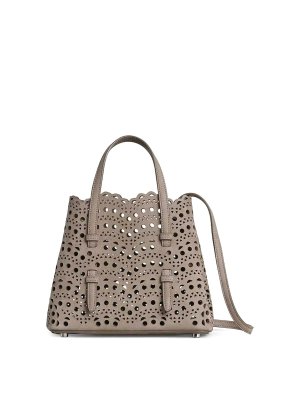 Alaïa: ショルダーバッグ - ショルダーバッグ - 白