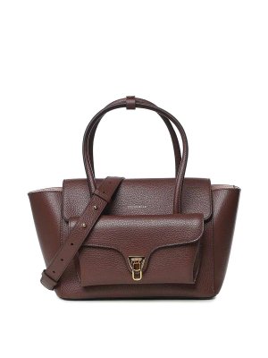 COCCINELLE: shopper - Borsa media in pelle Double Beat