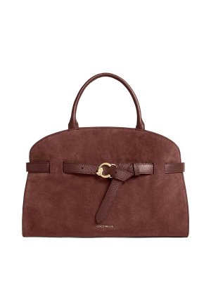 COCCINELLE: shopper - Borsa media in pelle scamosciata Sabine