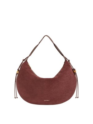 COCCINELLE: borse a spalla - Borsa grande in pelle scamosciata e pelle