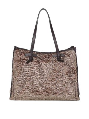 GIANNI CHIARINI: Handtaschen - Shopper - Beige