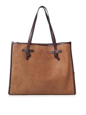 GIANNI CHIARINI: totes bags - Marcella Suede Shopping Bag