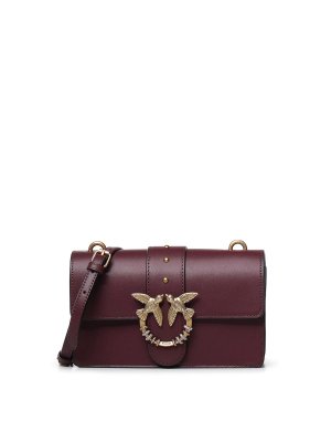 Pinko: shoulder bags - Mini Love Bag One Leather Shoulder Bag