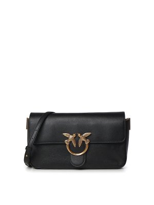 Pinko: borse a tracolla - Borsa in pelle classica morbida Love One