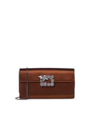 ROGER VIVIER: Clutches - Clutch - Braun