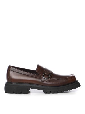 SALVATORE FERRAGAMO: ロファー＆スリッパ - ローファー - ダークブラウン