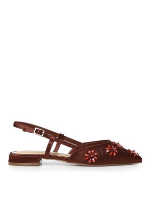 v°73: sandals - Kayla Slingback With Floral Appliques