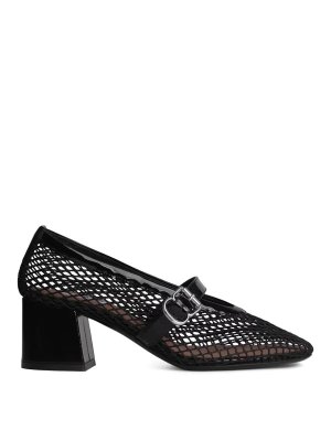 Alaïa: flat shoes - Mesh Mary Jane 55