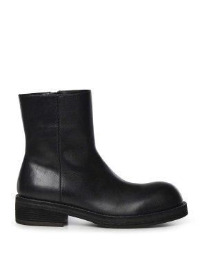 ANN DEMEULEMEESTER: tronchetti - Stivaletti alla caviglia in pelle Helfred