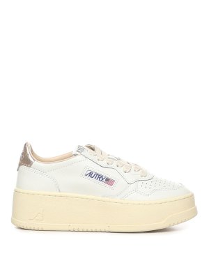 AUTRY: trainers - Medalist Leather Platform Sneakers