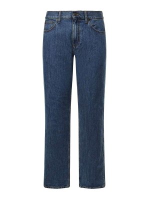 BURBERRY: straight leg jeans - Cotton Denim Jeans