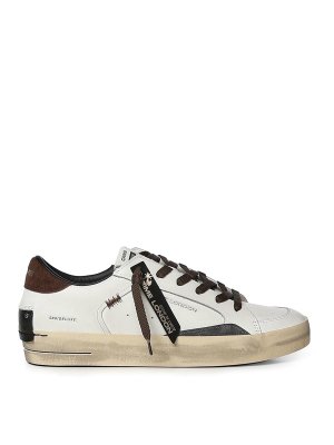 CRIME LONDON: trainers - Leather And Suede Sneakers