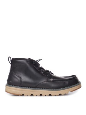 HEY DUDE: lace-ups shoes - Flint Leather Lace-Up Shoes