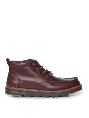 HEY DUDE: lace-ups shoes - Flint Leather Lace-Up Shoes