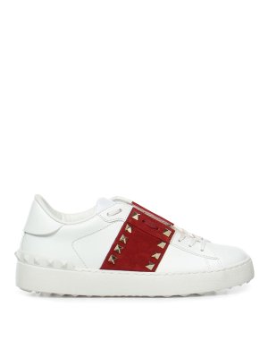 VALENTINO GARAVANI: trainers - Rockstud Untitled Trainers With A Stripe