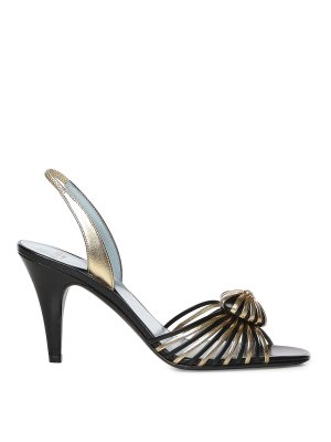 VALENTINO GARAVANI: sandals - Coeur Royal Sandal In Laminated Nappa Leather