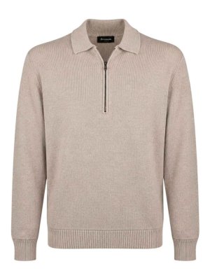 AROVESCIO: Strickpullover mit Rundhalsausschnitt - Rundhalspullover - Beige