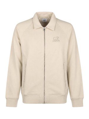 C.P. COMPANY: Sweatshirts & Sweaters - Diagonal Fleece Sweatshirt