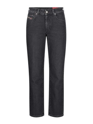 DIESEL: Jeans à jambe droite - Jean Droit - Noir