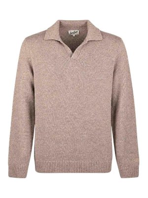MC2 SAINT BARTH: Strickpullover mit Rundhalsausschnitt - Rundhalspullover - Beige