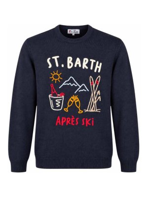MC2 SAINT BARTH: crew necks - Blue Heron Jumper