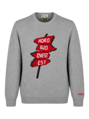 MC2 SAINT BARTH: crew necks - Multicolour Heron 883 Graphic Jumper